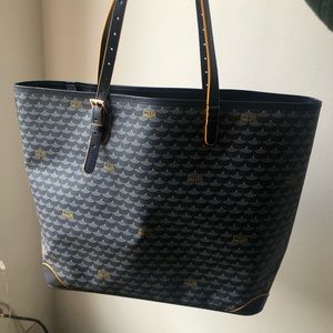 Fauré Le Page Paris Blue Daily Battle Tote 37 w/ yellow border. $1430 retail
